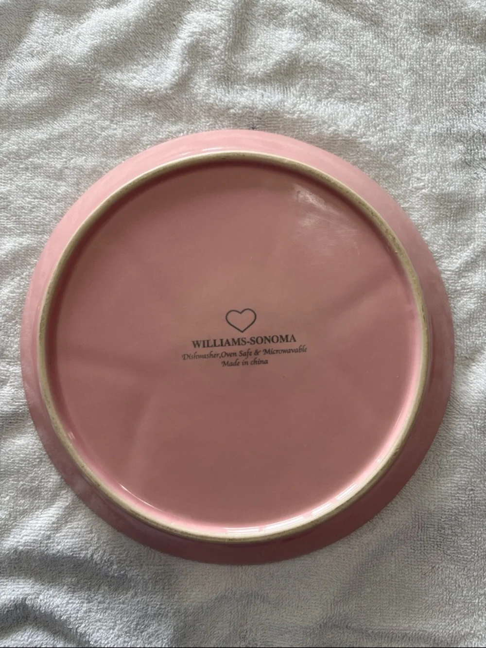 🩷 (2) Williams Sonoma Blush Pink Fondue Plates